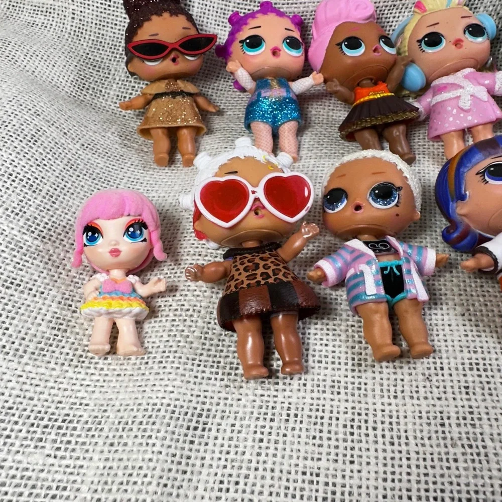 LOL‎ Surprise Doll Lot of 14 Figures Glitter Reeses Pet Dog and Accessories